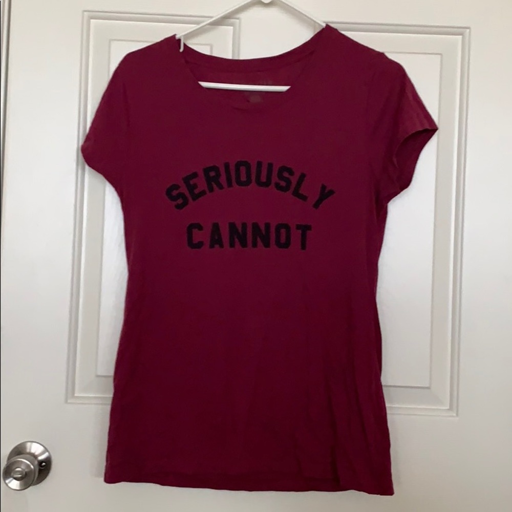 Burgundy T-shirt 😁